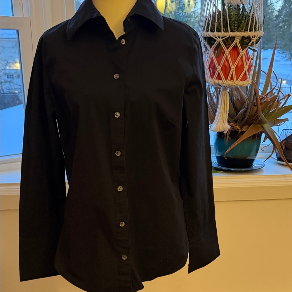 Banana Republic Black Dress Shirt for women